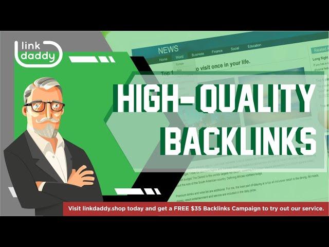 High Quality Backlinks - LinkDaddy Reviews