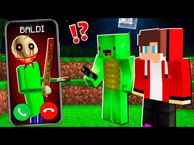 Why Creepy Baldi CALLING to MIKEY and JJ at 3:00 am ? - in Minecraft Maizen