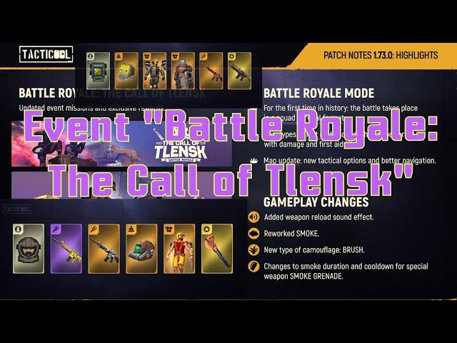 TACTICOOL " Event "Battle Royale: The Call of Tlensk"#tacticool #update #tacticoolgame