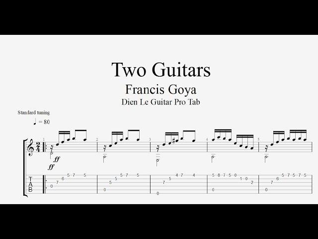 Two Guitars - Guitar Tabs