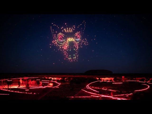 World's Biggest Drone Show - Wintjri Wiru at Uluru, Australia