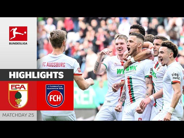 Winning streak continues thanks to premiere goal | Augsburg - Heidenheim 1-0 | Highlights | MD 25