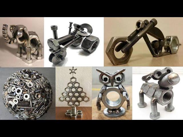 Nut And Bolt Craft Ideas / Scrap Metal Art Ideas