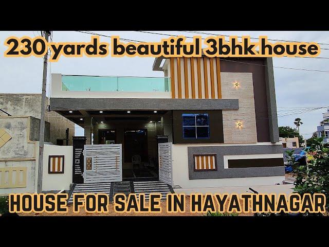 3bhk Independent house for sale in  hayathnagar hyderabad -230 square yards