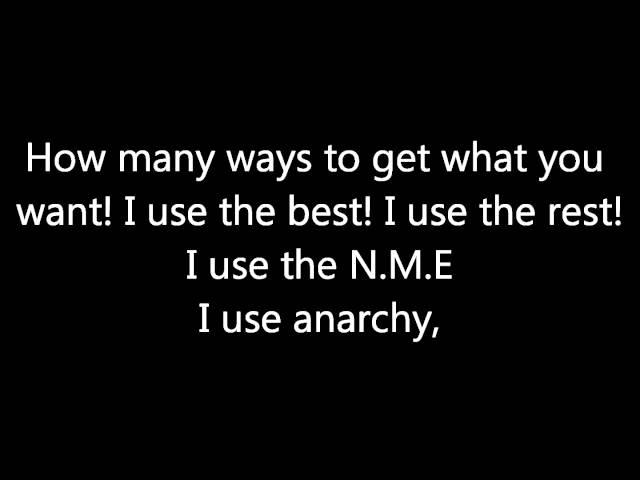 Sex Pistols - Anarchy in the U.K. (Lyrics)