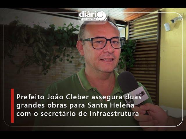 Prefeito João Cleber assegura duas grandes obras para Santa Helena com secretário de Infraestrutura
