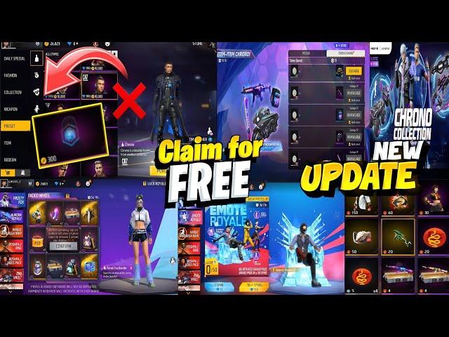 Chrono character remove | New gloo faded wheel | Chrono event free fire | New year event rewards