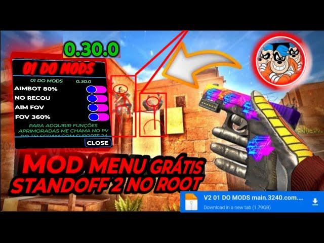 MOD MENU STANDOFF 2 GRÁTIS AIMBOT 0.30.0 APK ANDROID/IOS ATUALIZADO ANTI BAN,,