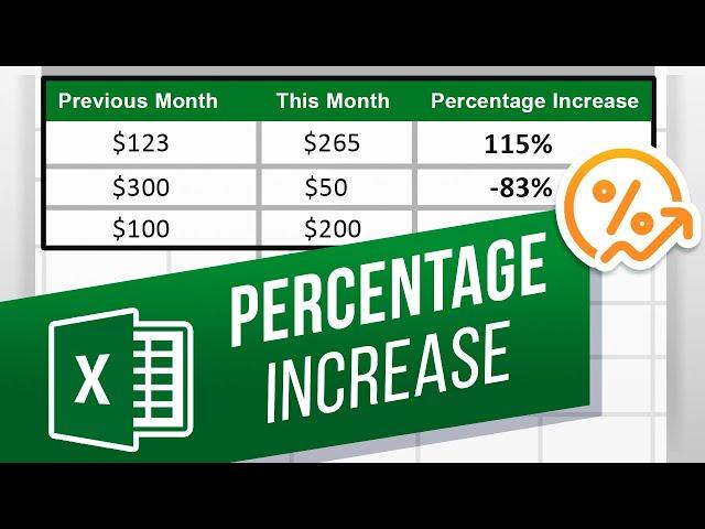 How to Calculate a Percentage Increase in Excel