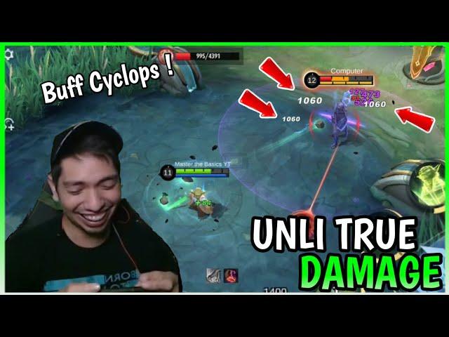 New Unli True Damage on Buff Cyclops | Cyclops Gameplay | MLBB