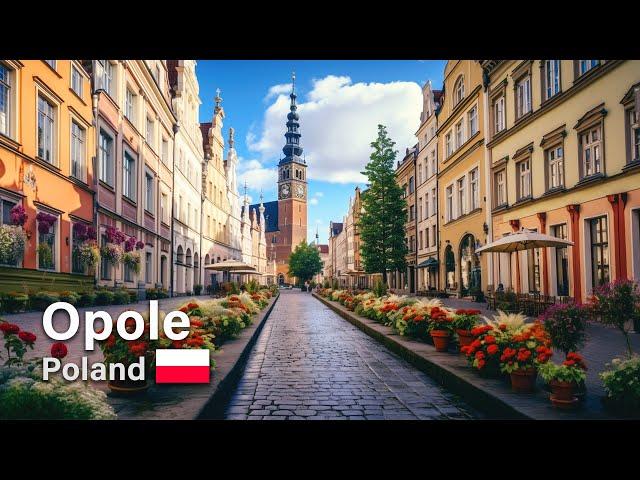 Opole 4K city center walk market square amphitheater #opole