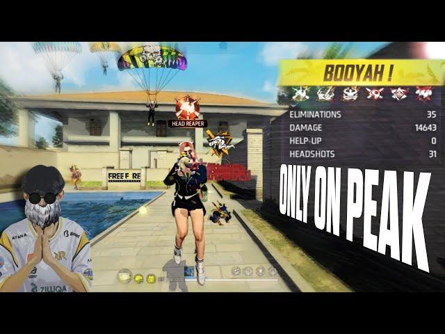 I Get 35 kills & 31 Headshoot only in peak No edit | Core i9 14900KS |  Freefire