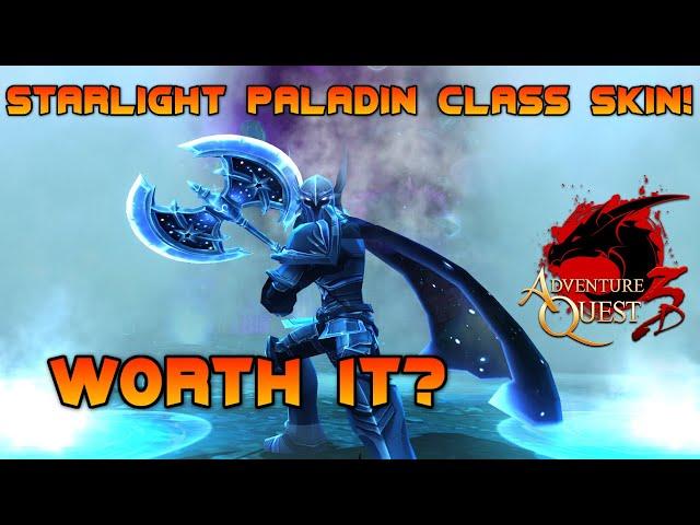 NEW Level 50 Armor Set! Starlight Paladin Class Skin! Is It Worth It? AdventureQuest 3D