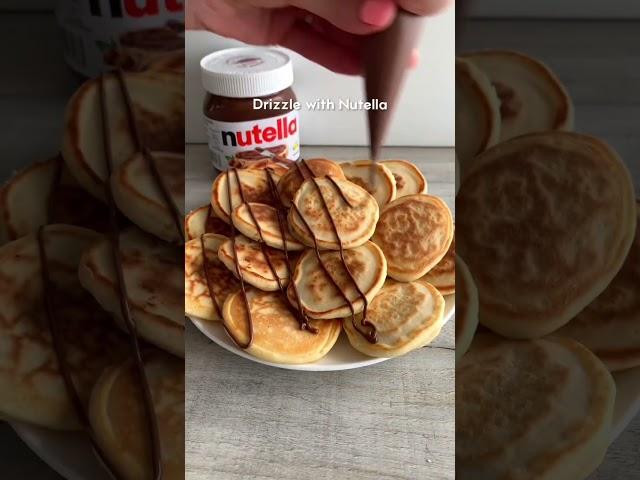 Nutella stuffed mini pancakes