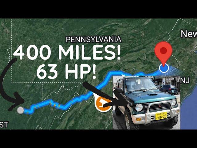 400 MILE ROAD TRIP IN A KEI CAR! (Bringing My Pajero Mini Home)