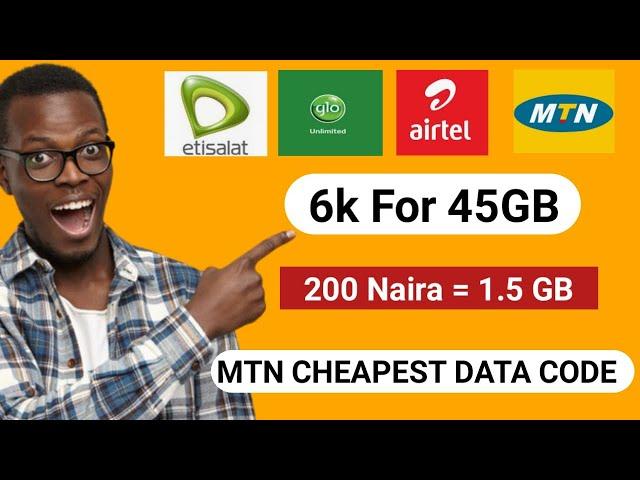 5 code to get  cheaper data from MTN / cheap MTN data codes