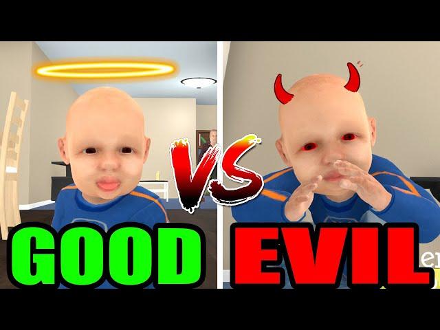 GOOD GRANDSON VS EVIL GRANDSON in GRANNY SIMULATOR!