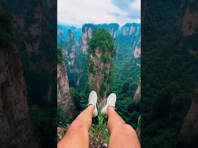 Fantastic landscapes of Zhangjiajie Park. China 