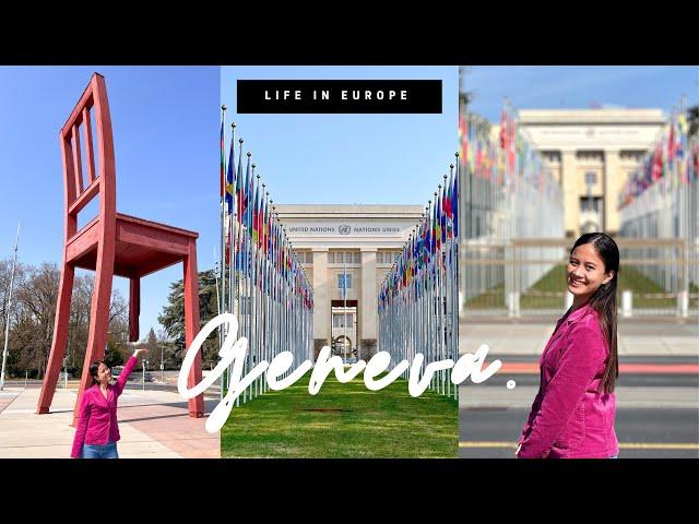 visiting the United Nations  in Geneva, Switzerland 