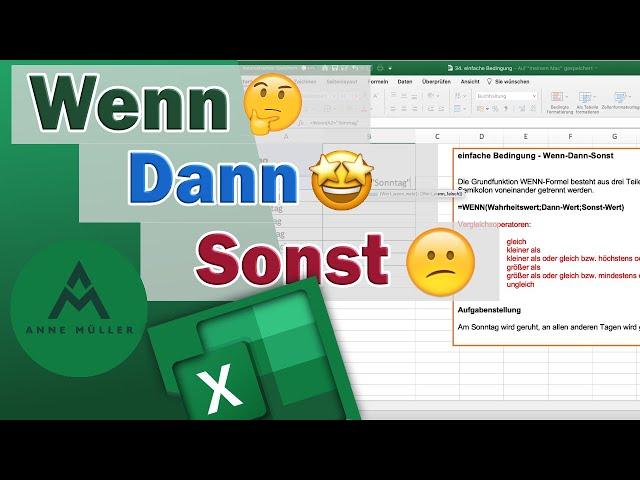 Einfache Bedingung - Wenn-Dann-Sonst - mit Excel 365