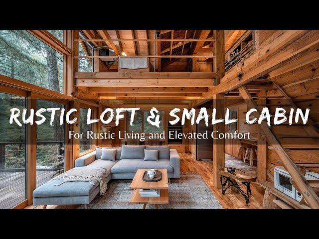 Rustic Elegance: Small Cabin Ideas with Loft for Rustic Living and Elevated Comfort