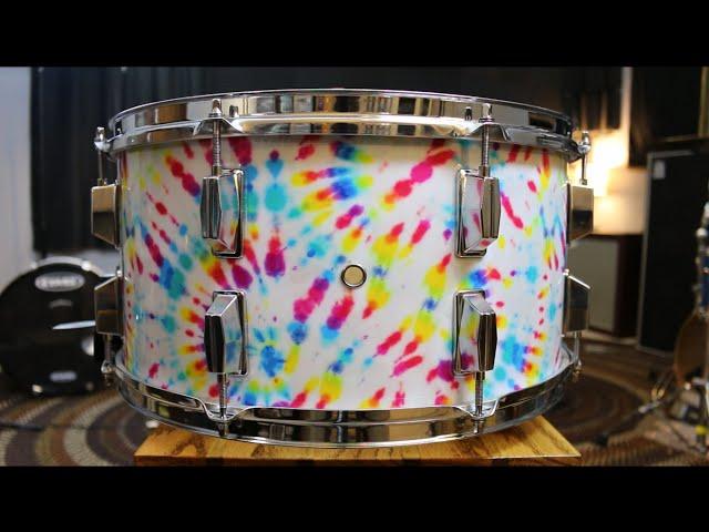 16" Tie Dye Snare Drum Build