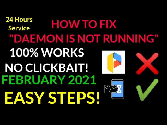 HOW TO FIX GAME GUARDIAN DAEMON IS NOT RUNNING! 100% WORKS! FEB 2021(Read desc)