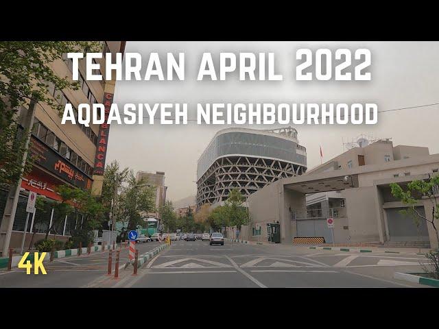 TEHRAN SPRING 2022 [4K] - Aqdasiyeh Neighborhood (اقدسیه) - Movahed Danesh Street