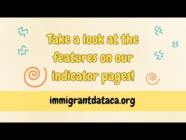 Take a look at the features on our indicator pages! | California Immigrant Data Portal #cidp