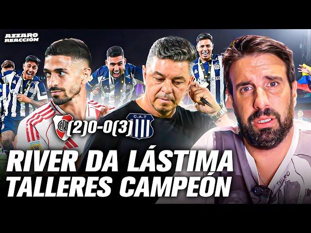 AZZARO REACCIÓN - RIVER DA LÁSTIMA, TALLERES CAMPEÓN - GANÓ POR PENALES 3-2