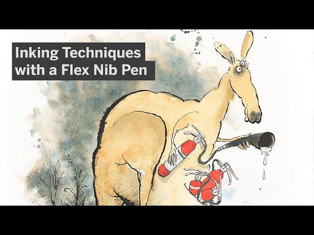 Class Clip | Expressive Inking and Watercolour Mixing for Fun Animals (Mark Brewer)