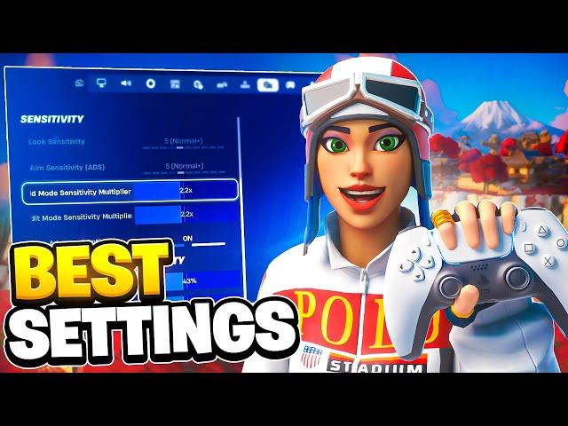 *NEW* Best Controller Settings + Sensitivity For Fortnite Chapter 6! (PS4/PS5/XBOX/PC)