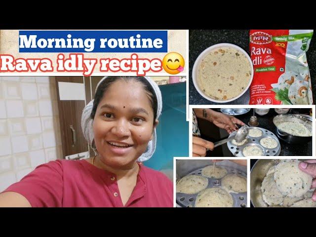 Morning routine | Ready mix Rava idly recipe  | @IshwaryaMaheshkumar