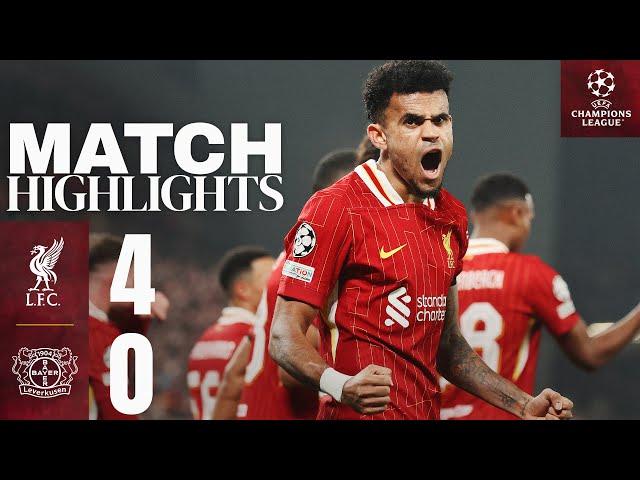 Luis Diaz HAT-TRICK! Liverpool 4-0 Bayer Leverkusen | Champions League Highlights