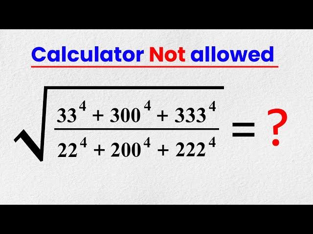 Math Olympiad | A Nice Exponential Problem | VIJAY Maths