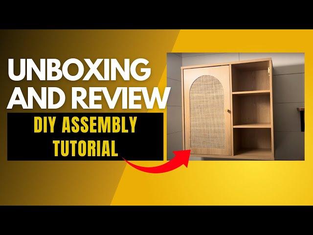 DIY Bathroom Cabinet Assembly | Step by Step Basic Instructional Directions Plus Demo and Display