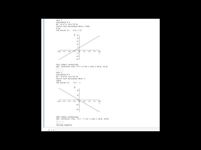 Random Polynomial Generator For Quizzes on Factoring