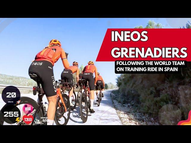 When INEOS GRENADIERS passes you on Downhill | Winter Training Camp in Calpe