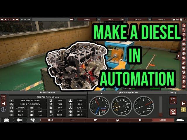 Make a Diesel In Automation!