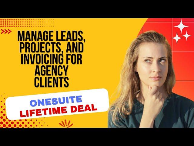 OneSuite lifetime deal I Digital agency platform for managing leads, projects, client portals & more