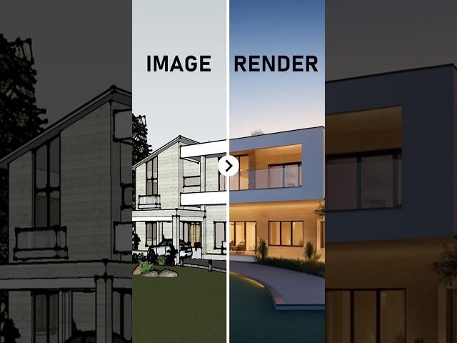 Render 3D with AI in 1 Minute! #architecture #ai #promeai #rendering #sketchup #vray #lumion