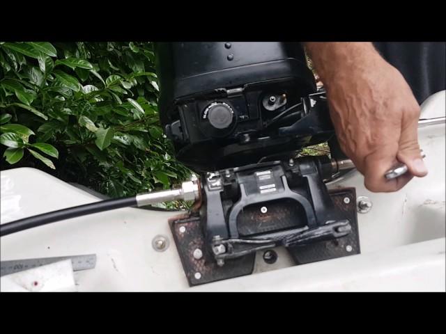 FITTING A TELEFLEX STEERING SYSTEM TO A MERCURY/ MARINER 15HP OUTBOARD IN A 10 FOOT DORY