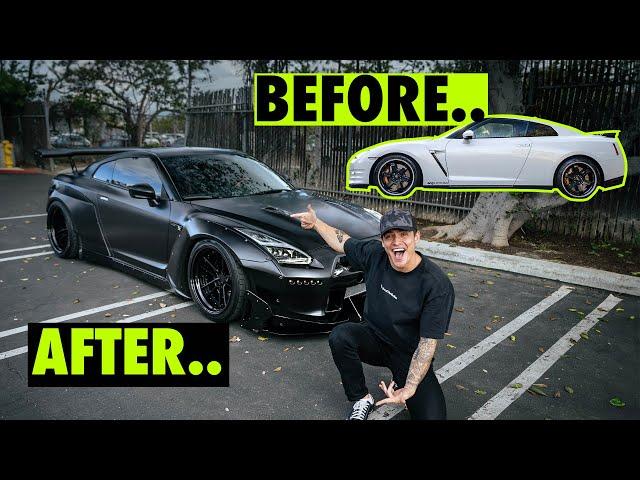 BUILDING A PANDEM WIDEBODY GT-R IN 10 MINUTES