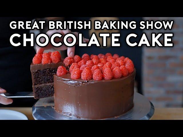 Chocolate Fudge Cake from The Great British Baking Show | Binging with Babish