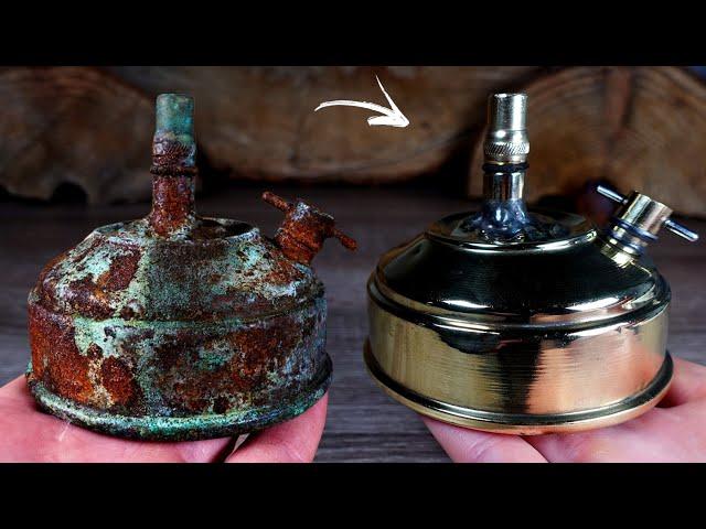 Extremely Old WW1 Trench Kerosene Lamp - Restoration