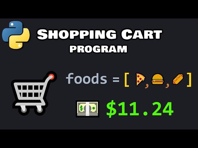 Python shopping cart program 