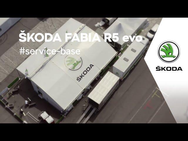 ŠKODA MOTORSPORT: The ŠKODA FABIA R5 evo Premiere: Service Base