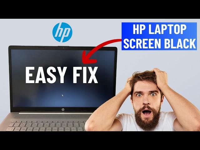 Fix HP Laptop Black Screen But Turns On (in 1 Minute)