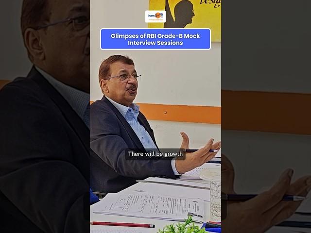 Glimpse of RBI Grade-B Mock Interview Sessions Enroll Now!! Fee Refund if not selected #rbiinterview