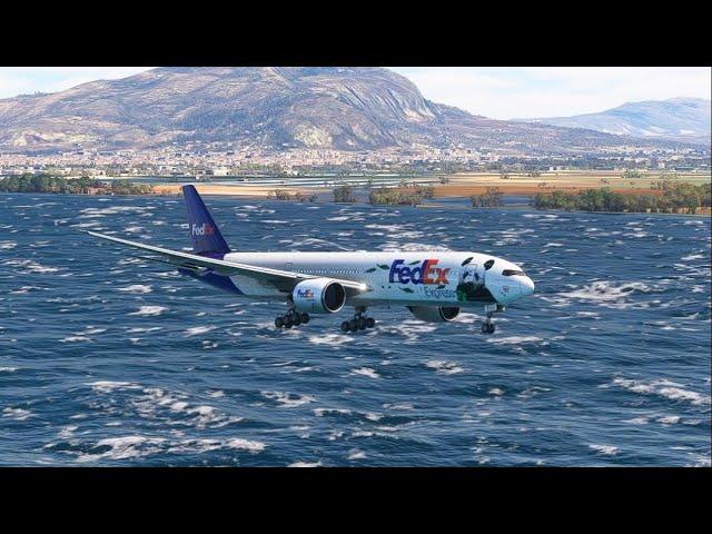 Most Dangerous Plane Landing with amazingly great pilot skills eps 00289